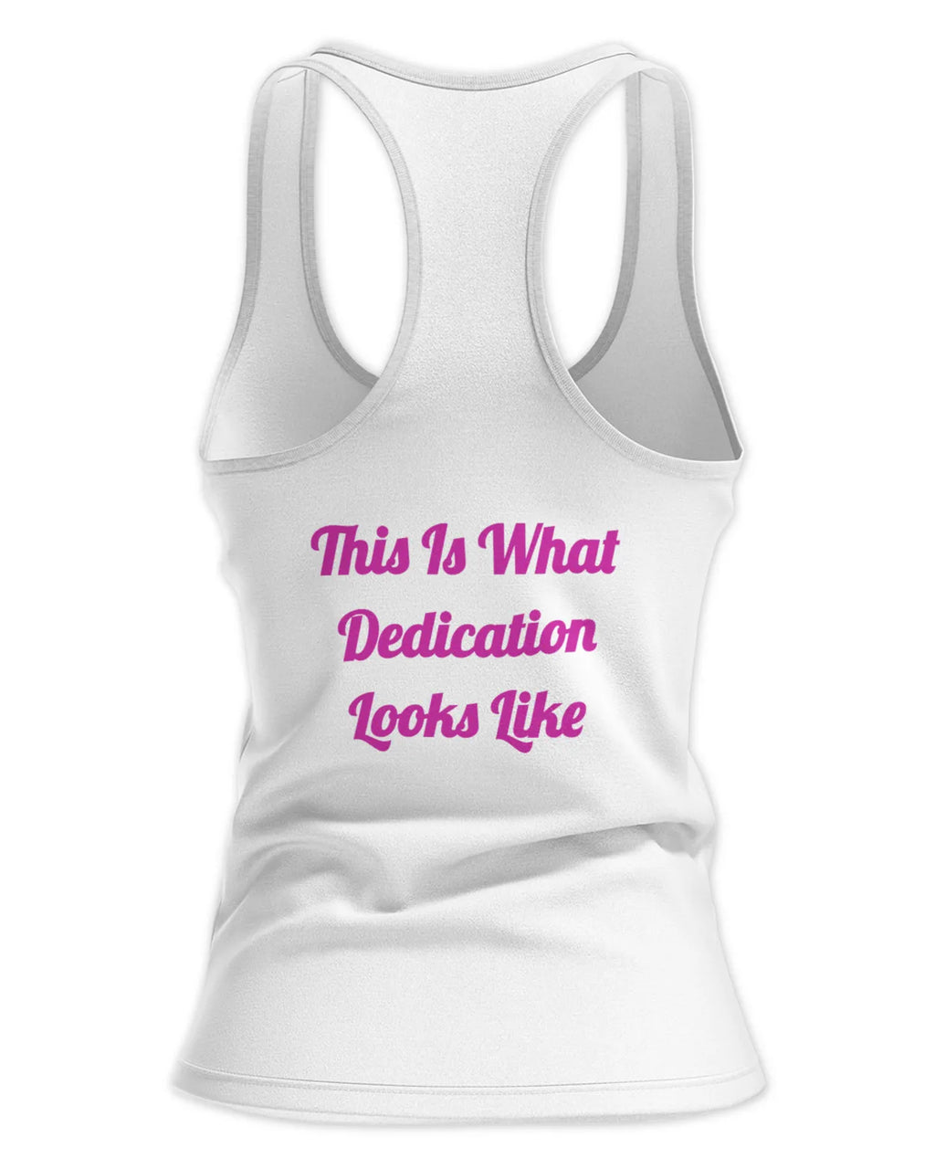Ladies tank - dedication