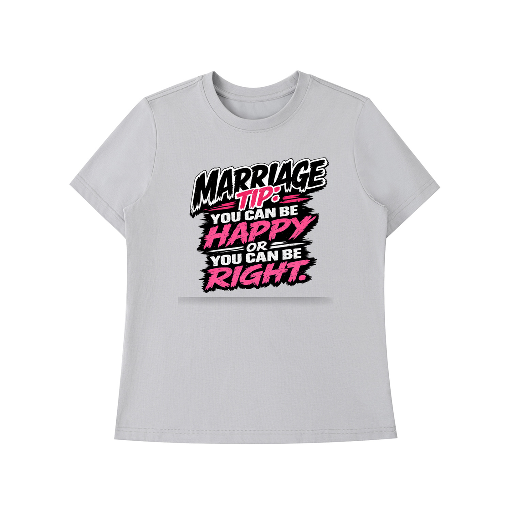 Essential Standard Shoulder T-Shirt - marriage tip - be happy