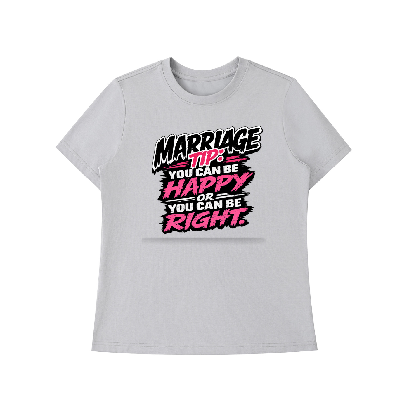 Essential Standard Shoulder T-Shirt - marriage tip - be happy